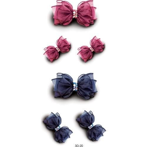 3D Pink/Blue Bow Flash Tattoo Stickers Bowknot Design Sexy Girls Party Makeup Bow Tattoo Paste Women Body Art Tatoo