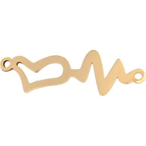 50pcs New Charms stainless steel Rudder Helm Pendants DIY Connectors For Necklace Bracelet Gold tone