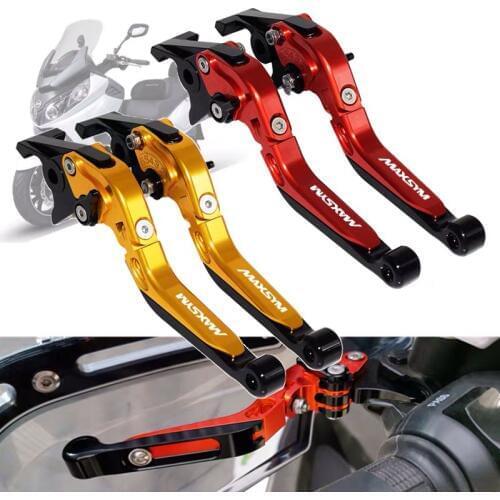 Motorcycle Accessories Flash Deals CNC Adjustable Foldable Extendable Brakes Clutch Levers For SYM MAXSYM 400 400i 600 600i