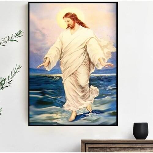 Diamond Embroidery Icons Diamond Painting Jesus Religious Rhinestones Pictures Handmade Full Square Drill Cross Stitch Kits