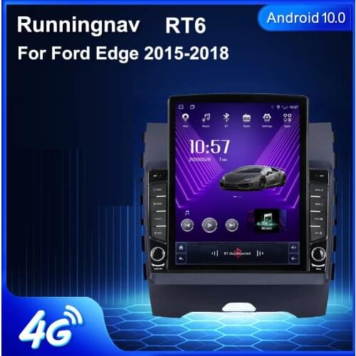 9.7" Android 10.1 For Ford Edge 2015-2018 Tesla Type Car Radio Multimedia Video Player Navigation GPS RDS no dvd
