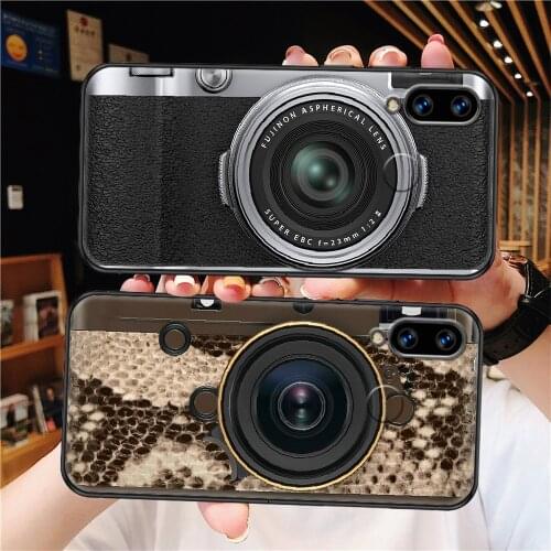 Retro camera funny Photography Phone Case Cover Hull For iphone 5 5s se 2 6 6s 7 8 12 mini plus X XS XR 11 PRO MAX Frosted black