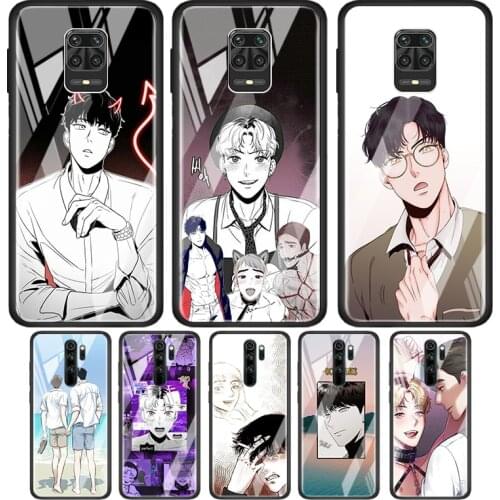 Anime Cartoon Boys Tempered Glass Cover For Xiaomi Redmi Note 10 10S 9 9T 9S 8T 8 9A 9C 8A 7 Pro Max Phone Case