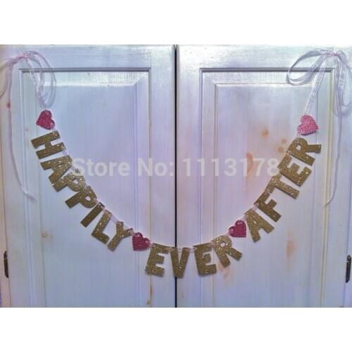Cheap Happily Ever After Banner -- Wedding Decoration / Engagement Party / Photo Prop wedding Bridal Shower garland