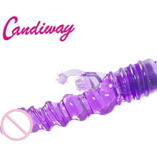 Rabbit beads vibration Anal Sex Toys Chambers Fluttering Clitoral G-Spot Vibrator masturbation Twist Waterproof stick Plug vibe