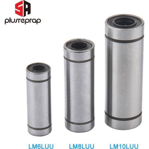 LM6LUU LM8LUU LM10LUU Longer Linear Bearing Bush Bushing for Smooth Bar Rod Shaft CNC 3D Printer Parts