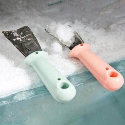 Refrigerator Deicer Shovel Kitchen Ice Remover Tool Non-slip Stainless Steel Ice Shovel Fridge Defrosting Shovel Kitchen Tools