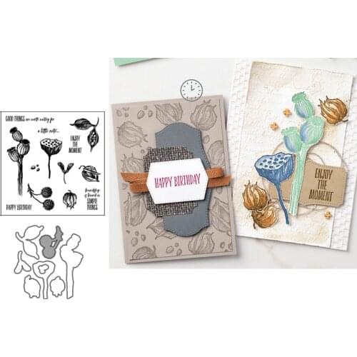 Lotus Metal Cutting Dies And Stamps Stencils for DIY Scrapbook Cross Cutting Die Album Photo Embossing Decorations