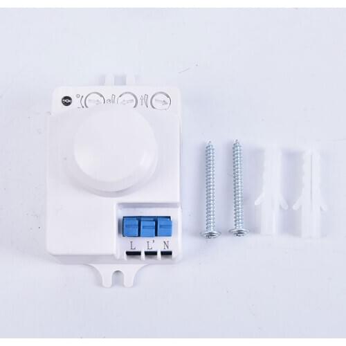 Microwave Sensor Switch 5.8ghz HF 220V LED Oven System 360 Degree Radar Motion Body Sensor Light Switch Body Motion Detector