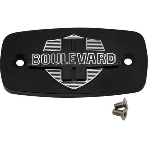 Motorcycle 3D Engraved Black Front Brake Master Cylinder Reservoir Cover Cap For Suzuki Boulevard M109R VZR1800 Intruder M1800R