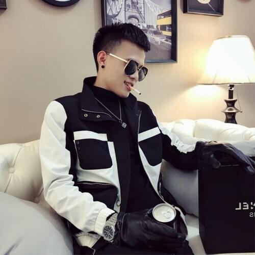 2020 Autumn Casual Style Men Splice Male Loose Coat Jaqueta Masculino Windbreaker Bomber Jacket Casacas Para Hombre