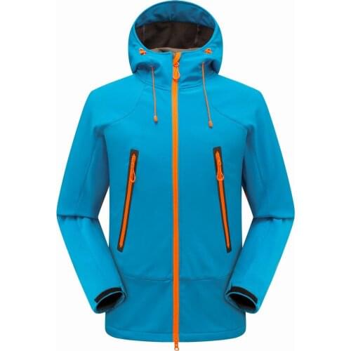 Mens Soft shell jacket outdoor windbreaker windproof waterproof Hiking jacket thermal fleece Lined Raincoat Mountaineering Parka