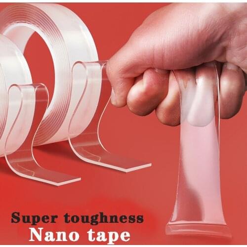 Nano Tapes Transparent Reusable Waterproof Adhesive Tapes Kitchen Bathroom Supplies Tape Home Decoration Double Sided Tape