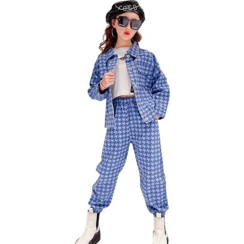 Girls Clothes Denim Jacket + Jeans Teenage Girls Clothing Spring Autumn Girls Tracksuit Casual Style Kid Clothes