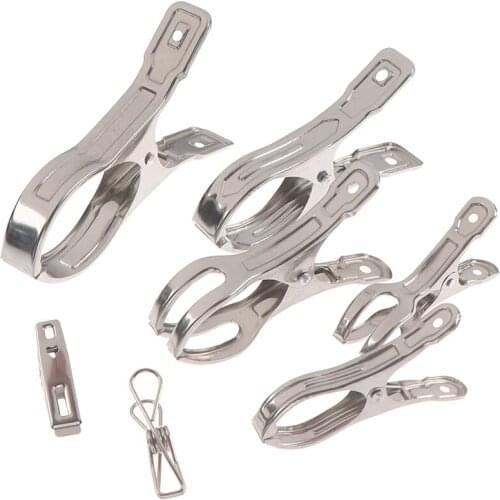 Stainless Steel Clothing Clothespin Quilt Clothes Clip Big Windproof Clothes Pins