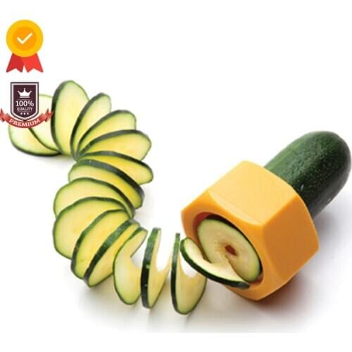 Vegetable Slicer Handhel Stainless Steel Spiral Slicer Utensils For Kitchen convenience for kitchen Tools Kitchenware accessorie