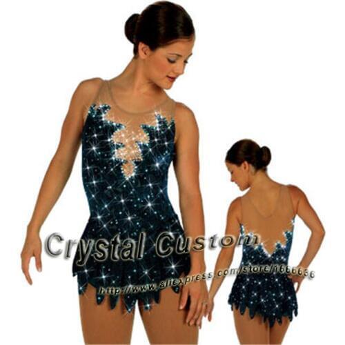 Professional Customized Ice Skating Dresses For Girls With Spandex Graceful New Brand Ice Skating Competition Dress DR2634