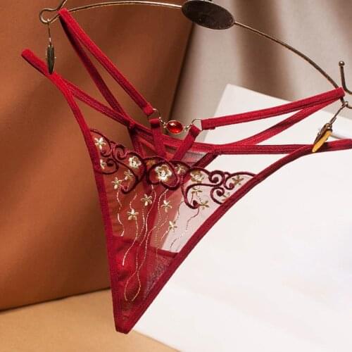 Porno Underwear Women Thong Sexy Panties Thong Ultra-light Lace Transparent Panties Ladies Briefs Underwear Mico Bikini Thongs