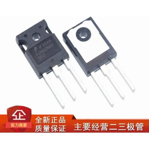 Qixinruite 10PCS/LOT 100%new imported original 60N60 FGH60N60 FGH60N60SFD FGH60N60SMD FGH60N60UFD TO-247 IGBT tube 60A 600V