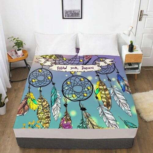 Luxury Elastic fitted sheet bed sheet With An Elastic Band Mattress Cover 150x200 Customizable size Bed cover for home colour