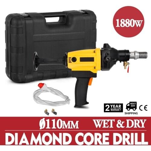 RT-110A Hand Held Wet/Dry Diamond Core Drilling Drill Machine 240V 1880W 1700rpm