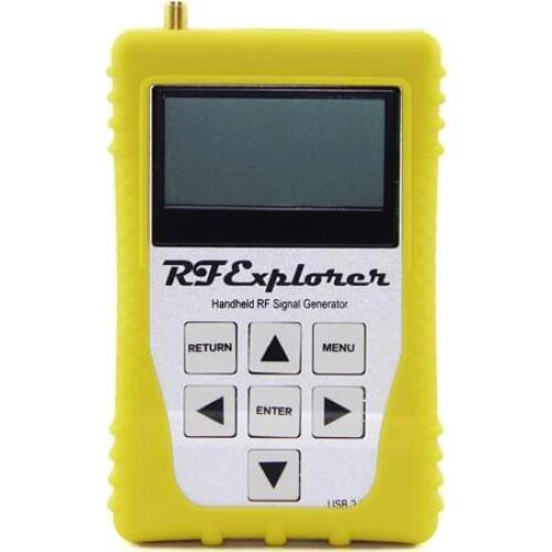 RF Explorer - 3G Combo 15-2700 MHz Handheld Digital Spectrum Analyzer with Yellow Rubber Case