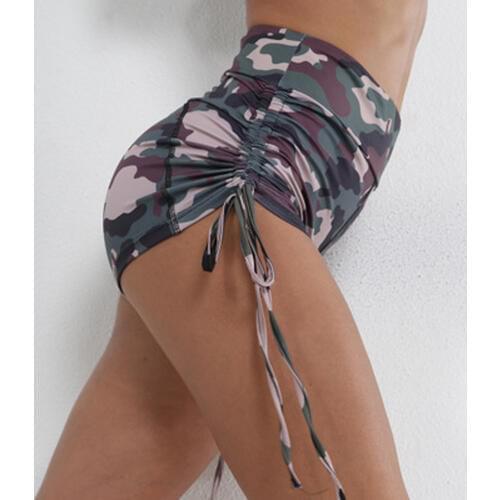 Shorts For Roller Derbe Pole Dancing Yoga Running Dance European and American camouflage slim shorts A1
