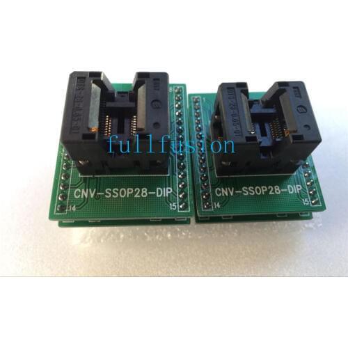 SSOP28-DIP Programming Adapter OTS-16(28)-0.65-01 SSOP16P 0.65mm Pitch Enplas IC Test Socket IC body size 4.4mm Burn in Socket