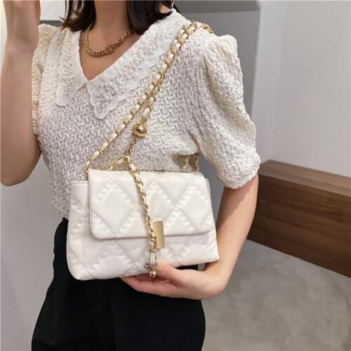 Shoulder Bag Designer Backpack Handbag Purse Crossbody Bag Women Bag Chain Fashion 2021 New Trend PU Leather Diamond Lattice