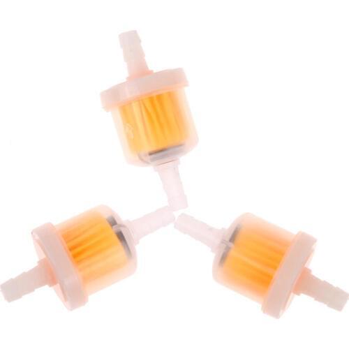 3Pcs Universal Gas Fuel Filter Gasoline Oil filter for Car Motorcycle Petrol Moped Scooter Dirt Bike ATV Go Kart Oil Fuel Filter