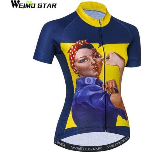 Weimostar 2018 Breathable Cycling Jersey Women Quick Dry Mountain Bicycle Clothing Summer Short Sleeve mtb Bike Jersey Shirt
