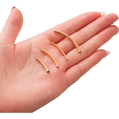 HAOSAW Jewelry Accessories/DIY Making/Bend Pipe/Genuine Gold Plating/Hand Made/Cooper Materials/Jewelry Findings & Components