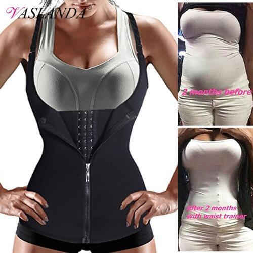 Women Waist Trainer Compression Vest Body Shaper Slimming Shirts Workout Tank Tops Shapewear Sauna Suits Modeling Straps Corset