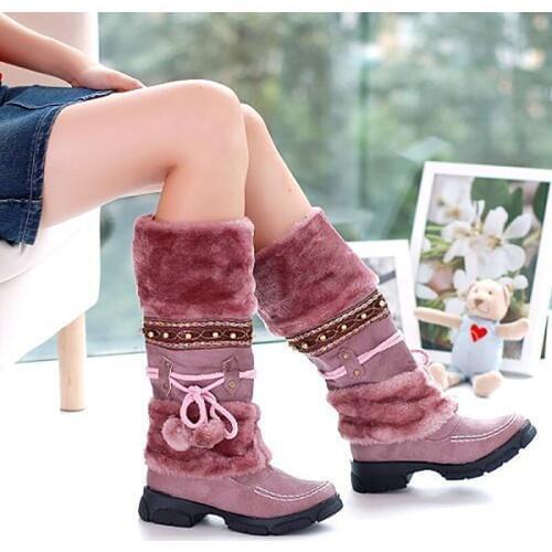 WomenS Boots Summer Comfortable Wear Leisure Style Party Suitable Wear Square Heel Short Plush Pearl Trim WomenS Boots