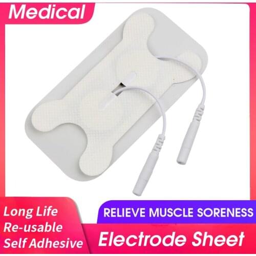 10pcs Dysphagia Electrode Paste Pin 2mm Tail Type Snap-on Electrode Paste Non-woven Gel Self-adhesive Physiotherapy Electrode