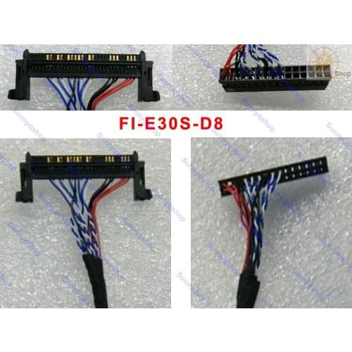 2pcs 40cm FI-E30S-D8 30pin LVDS cable for LTA400WT T315XW01 QD32HL01 V315B1-L01