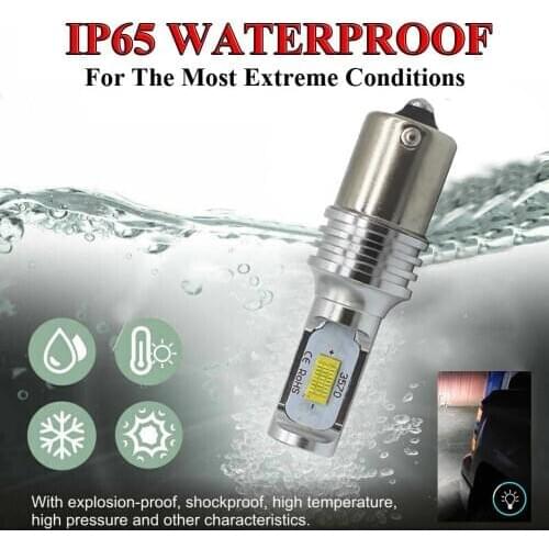 2X BA15S 1156 P21W 72W High Power Car LED Rear Reversing Tail Bulb signal light backup lamp sourcing white 12V 24V Canbus