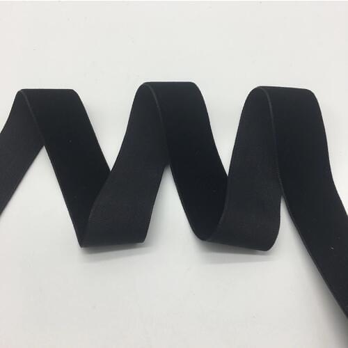 3 yards/lot 1"(25mm)Wide Black Velvet Ribbon Headband Clips Bow Wedding Decoration