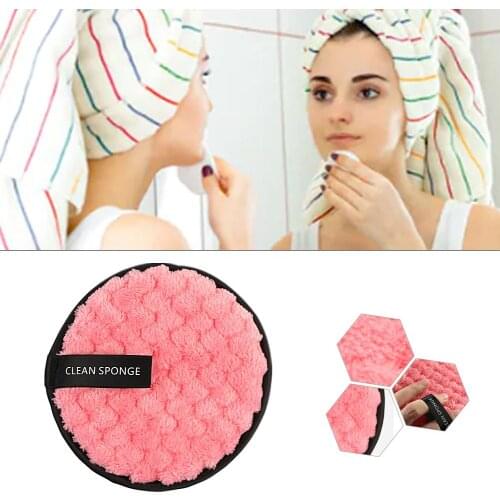 4Pcs Bamboo Fiber Washable Rounds Pads Reusable Makeup Remover Cotton Pad Facial Cleansing Pad Beauty Tool Portable