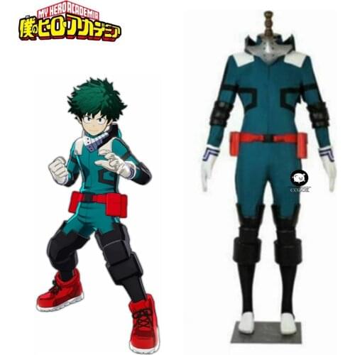 Anime My Hero Academia Cosplay Midoriya Izuku Deku Battle Cosplay Costume Unisex Costume Set