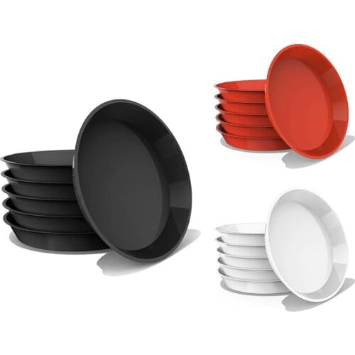 Plant Saucer 6 Pack 13.5 Inch Plastic Plant Trays, Sturdy and Durable Flower Pot Containers Plant Pot Saucers