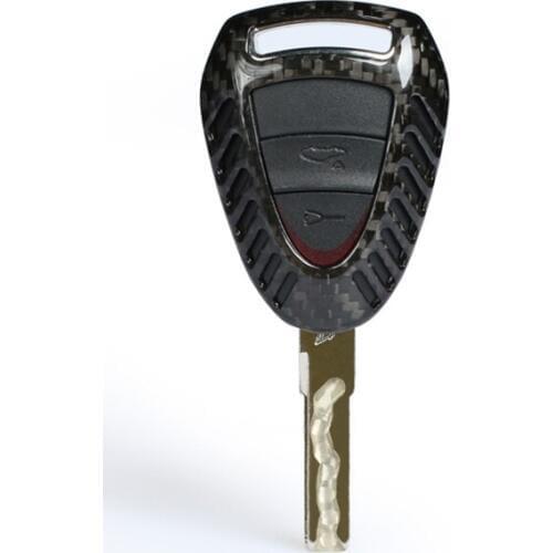 QHCP Car Styling Remote Smart Key Case Cover Carbon FIber Plug-in Start-up Auto Key Shell Bag Fit For Porsche 911 Free Shipping
