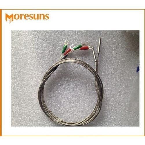 Free ship 10pcs/lot 3m length K type/E type 4*30mm stainless steel tube temperature sensor probe thermocouple sensor