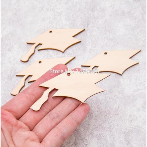 Wooden Graduation Cap Shape, Wood Shapes, Drop Heart Box Graduation Guest Book, Graduation Decor, Unique Custom Wood Shape Laser