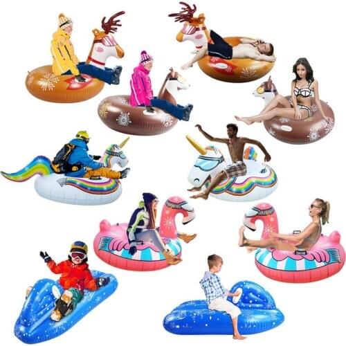 Childrens inflatable ski circle Snowboard Ski car adult inflatable ski ski ski snowboard toy winter snowboarding circle