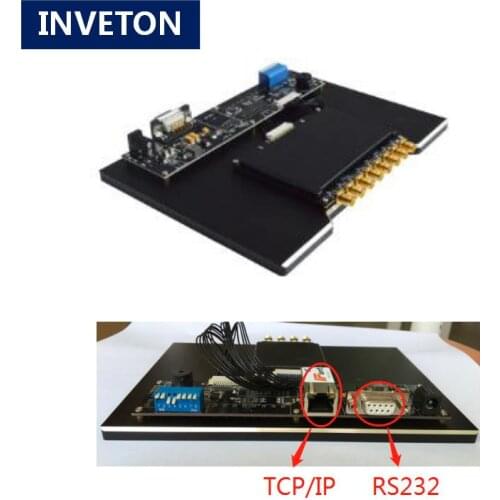 EPC Gen2 8ports read multi 500tags/second mini long range uhf rfid reader module support TCP/IP Ethernet RS232 for asset track