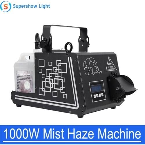 1000W Mist Haze Machine Stage Smoke Fog Machine DMX Forest Hazer Machine Equipment Fogger Haze Machine Remote Control