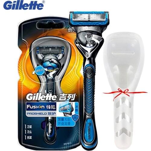 Gillette Fusion Proshield Flexball Men Safety Beard Shavers Razors Cassette Shaving Razor Blades Sharp Blade Refills Best Gift