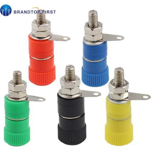 Terminal Blocks JS-910B JS-919 4mm Amplifier Terminal Connector Binding Post Banana Plug Jack Mount
