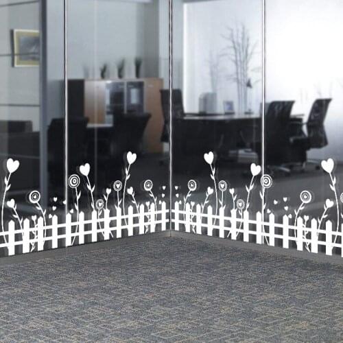 Creative Skirting line Stickers Window Glass Door Fence Wall Stickers for Living Room Kitchen Decoration Self-adhesive Mural